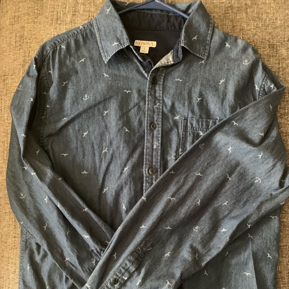 Men’s Bird Button Down